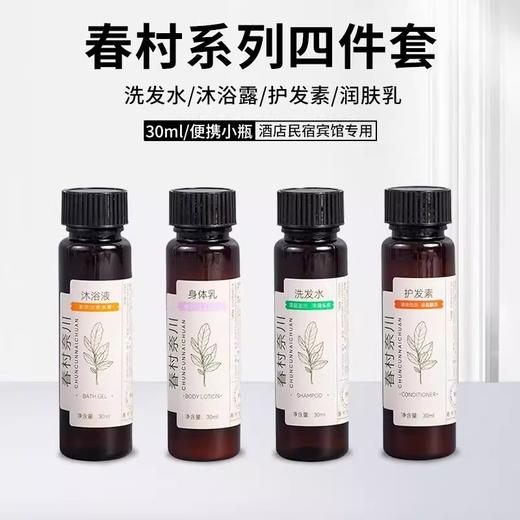 酒店民宿一次性洗发水沐浴露护发素小支洗漱用品民宿专用套装LOGO 商品图1