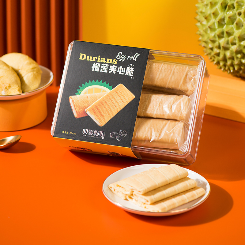 【香脆好吃】榴莲夹心脆