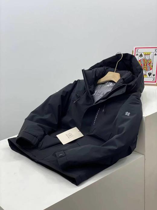 D120201户外防水防风透湿男女中量连帽运动羽绒服外套 商品图1