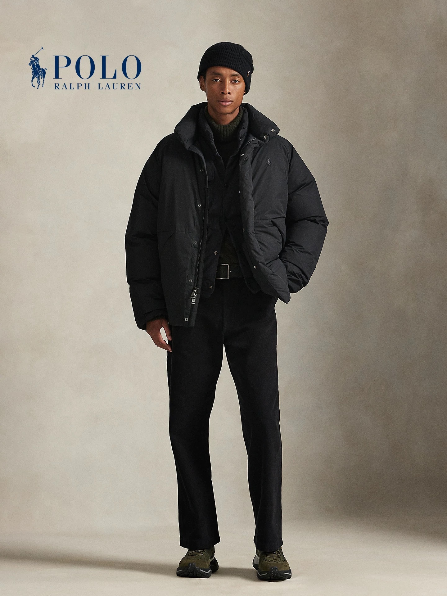 柜4590+拉夫劳伦男装冬季新款半高领羽绒夹克