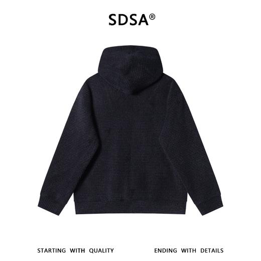 WT311SDSA男士秋冬新款痞帅男装高级感简约撞色线条拉链连帽卫衣百搭潮 商品图4