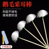 木棒鹅毛采耳套装竹柄鹅毛棒 掏耳朵鸡毛挖耳掏耳清洁工具毛毛棒 商品缩略图0