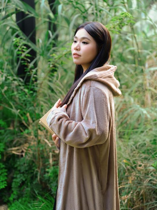 一周发货【家居服】270g特厚双面绒保暖伴侣 ✅长款加厚，双面绒，不臃肿✅L-5XL全尺码，藏蓝/黑/棕三色可选 ✅双侧口袋+双向拉链，实用又方便🏡宅家、办公、遛弯，一件搞定温暖！95%涤纶5%氨纶 商品图11