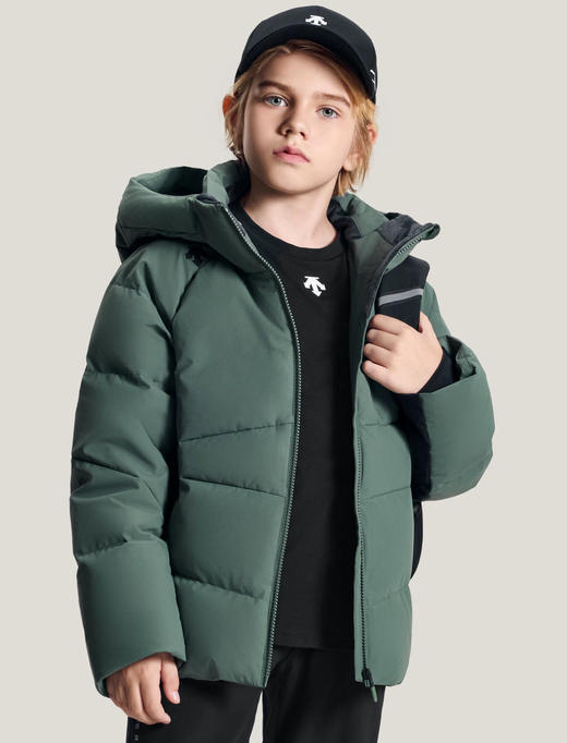 DST男童光转热科技运动连帽羽绒服120202 商品图0