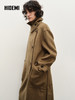 HIDEMI 进口澳洲美利奴羊毛不对称立领腰带极简设计感长款大衣 商品缩略图6