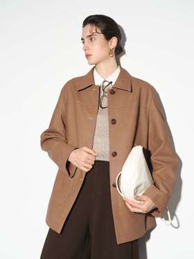 【商场同款】伊芙丽春秋中风衣1G2160022