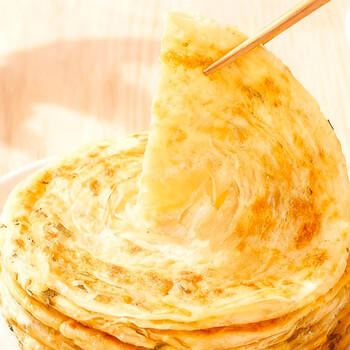 三全原味手抓饼900g10片装 早餐半成品家庭面点儿童卷饼速食食品 商品图0