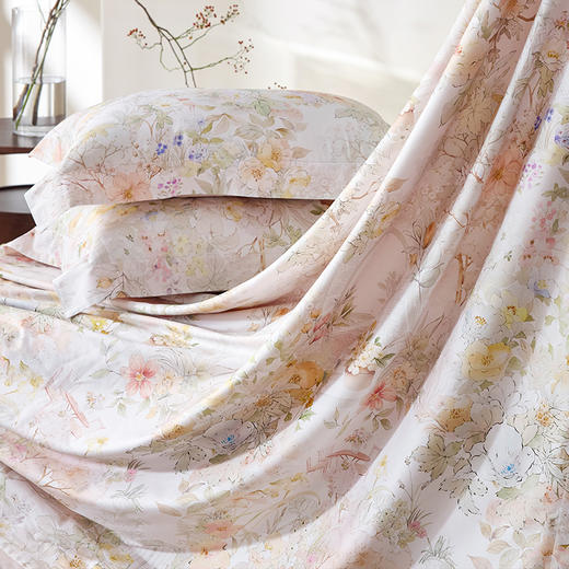 KINGCO--阿拉尔棉数码印花四件套-----春未绿 商品图4