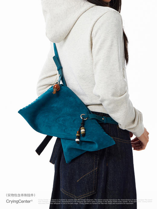 CryingCenter  反毛皮饺子单肩斜跨包小饺包 哭喊中心 商品图1