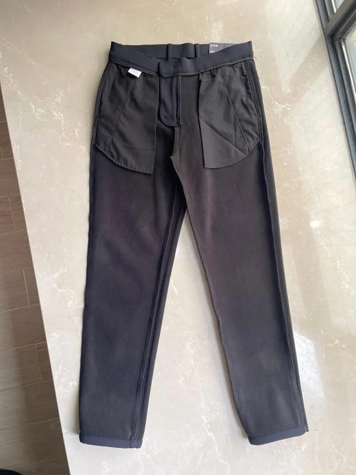 冬季新款立体剪裁合身版型男士一体复合加厚奥粒绒保暖有弹性抗皱休闲裤纯色长裤子 商品图2