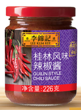 李锦记桂林风味辣椒酱226g*12瓶