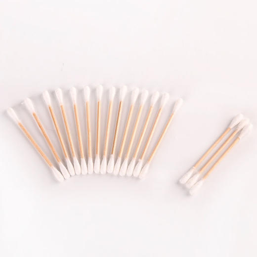 一次性棉签双头木棒掏耳朵尖头无菌棒化妆抗菌棉棒采耳小棉花批发 商品图3