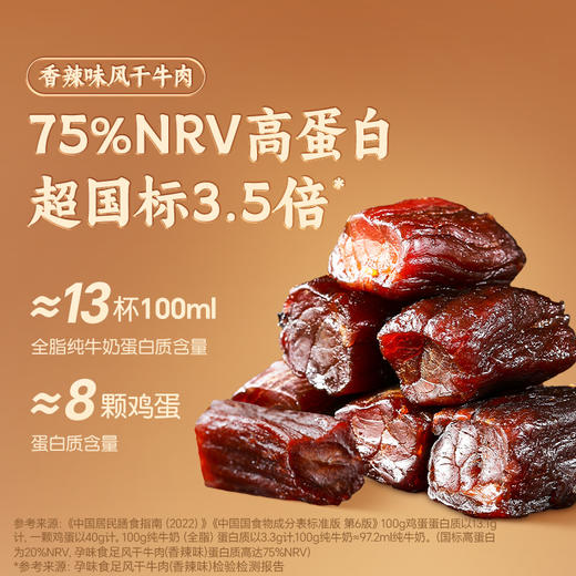 【品牌直发】孕味食足孕妇可以吃的无添加剂原味手撕风干牛肉干低脂解馋扛饿零食 商品图1