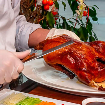 十八子作片鸭刀烤鸭刀酒店厨师片皮鸭专业片皮切片刀具 片皮刀H335-G 商品图0
