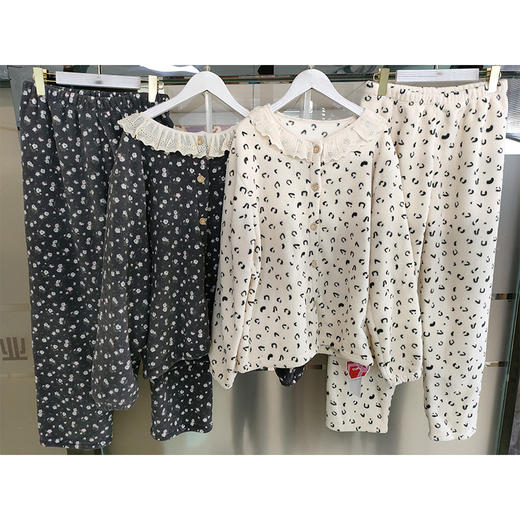 花边可爱领设计宅家绒绒家居服-纪念日百货门店同款167947941 商品图4