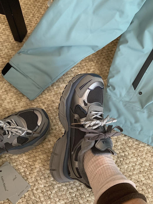 小怪兽加绒厚底增高5cm老爹鞋 商品图6