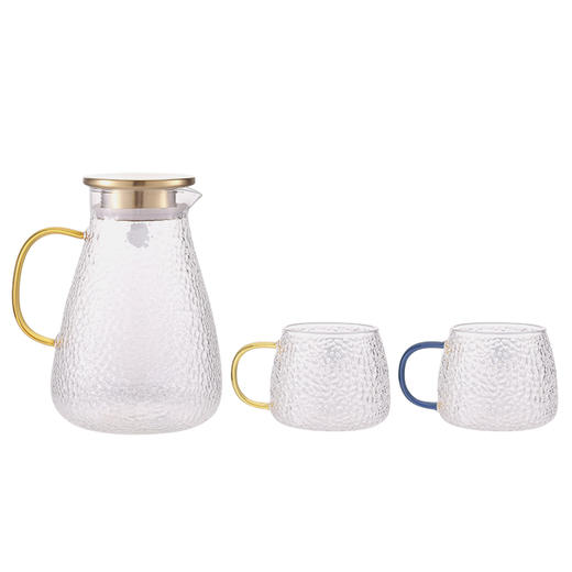 LC-CJJ1130 乐美雅锤纹壶水具3件套 商品图2