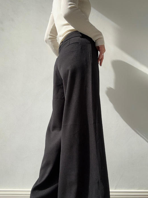 SIJIA｜AW2560 黑色阔腿裤 商品图1