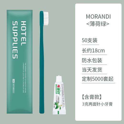 一次性牙刷带牙膏高档酒店民宿专用软毛牙具洗漱家用待客独立包装 商品图3