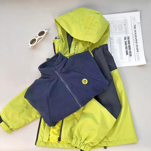 D120212内里珊瑚绒轻盈保暖冲锋衣外套男女宝宝款 商品图7