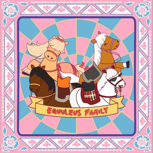 【天星潮玩店】天星小马团真丝方巾 商品图2