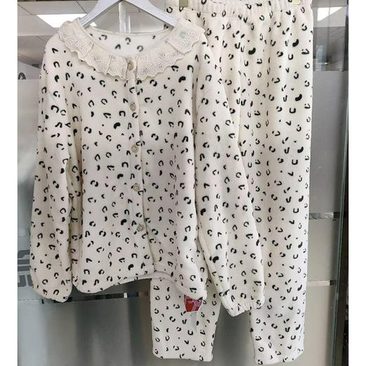 花边可爱领设计宅家绒绒家居服-纪念日百货门店同款167947941 商品图2