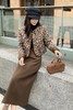 ELLA JADE 豹纹羽绒内胆外套直筒半裙套装 21588 商品缩略图2
