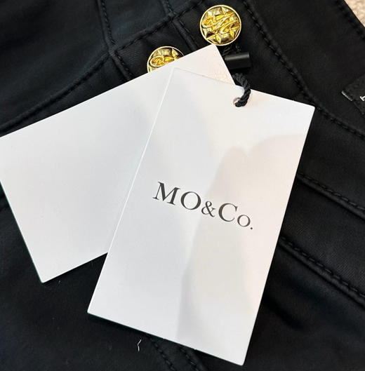 Moco高腰加绒修身小脚牛仔裤小黑裤120204 商品图10