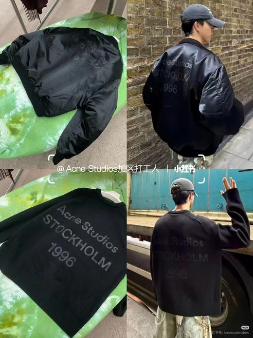 D120215秋冬黑夜系列简约慵懒感男女同款圆领套头羊毛衫毛衣 商品图13