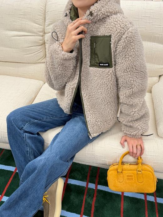 缪缪 泰迪羊羔毛羽绒外套(KX*MM) 商品图4