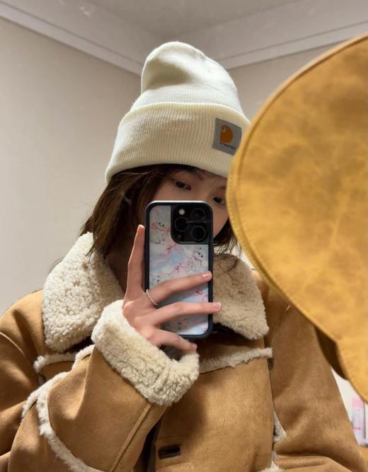 Beanie Hat经典贴布logo毛线针织冷帽，男女同款 商品图6