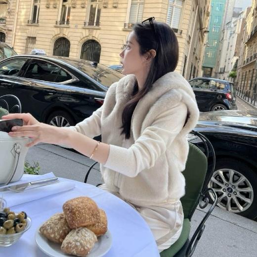 ORIGNAL&CO欧貂绒连帽马甲/大衣 高级老钱风 LP同款 商品图8