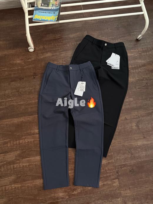 艾高男士防泼水透气内里磨毛保暖长裤软壳四面弹休闲裤 商品图3