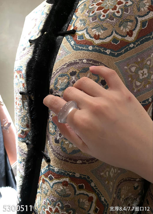 玻璃种扳指【5300511】圈口12.0~具体价格微信咨询 商品图1