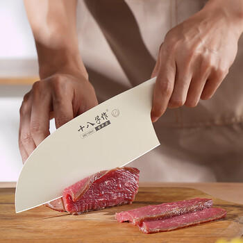 十八子作轻量化抗菌菜刀3D曲面柄刀具寻味·MH·切片刀SL2373-B【彩盒装】 商品图1