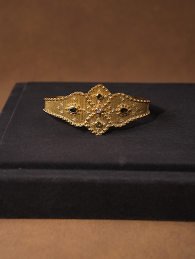 北京仓｜Diaperis Paris-ALTHEA-阿尔泰娅 金色 碧玺 开口 手镯［法国设计师］