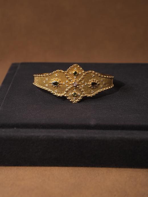 北京仓｜Diaperis Paris-ALTHEA-阿尔泰娅 金色 碧玺 开口 手镯［法国设计师］ 商品图0