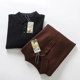 【dxc-391】男子经典休闲羊毛混纺翻领套头毛衣！！