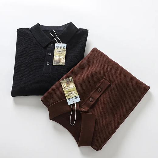 【dxc-391】男子经典休闲羊毛混纺翻领套头毛衣！！ 商品图0