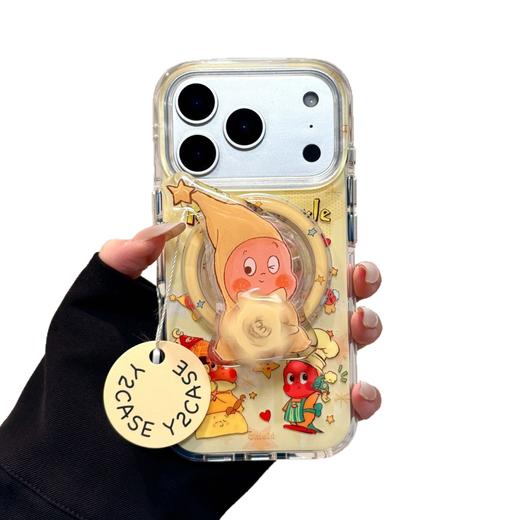 「磁吸支架+手链」IMD卡通星星人磁吸支架适用苹果17promax手机壳14/15防摔保护套13膜壳 商品图3