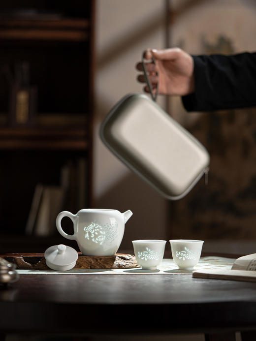 【12月新人专享】素玲珑茶壶茶具套组 商品图0