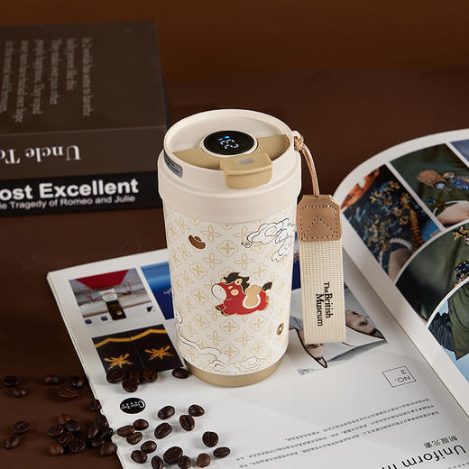 大英博物馆 萌马迎新系列 马上有钱 显温保温杯 商品图1