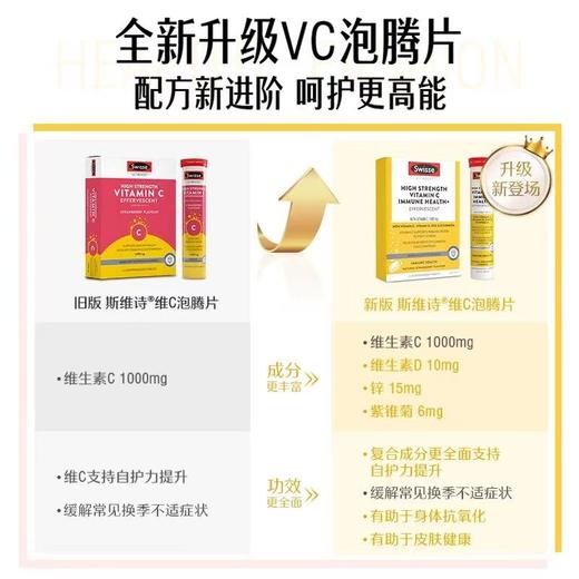 swisse斯维诗 维生素C泡腾片20片/支 高浓度VC浓缩片 营养嫩白肤色 商品图11