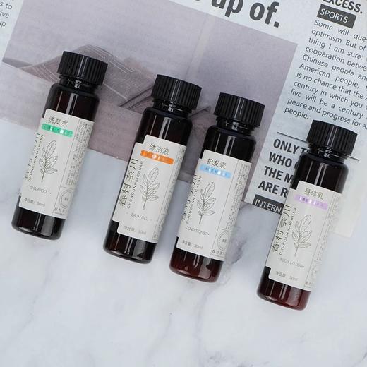 酒店民宿一次性洗发水沐浴露护发素小支洗漱用品民宿专用套装LOGO 商品图3