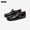 MIO米奥玛丽珍鞋2026春季新款方头粗跟T字带搭扣小皮鞋乐福鞋女鞋M261490233 商品缩略图2