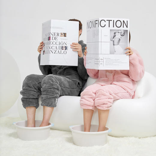 家居服【加厚毛绒 气凝胶锁温】素湃气凝胶保暖家居服520/522 仿生毛孔 透湿性强 大口袋储物 商品图2