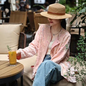 秋冬新中式双面穿时尚减龄真丝烧花外套