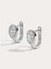订购8周到｜Lili Claspe-Rhea Oval-银色 锆石 耳环［美国设计师］ 商品缩略图2