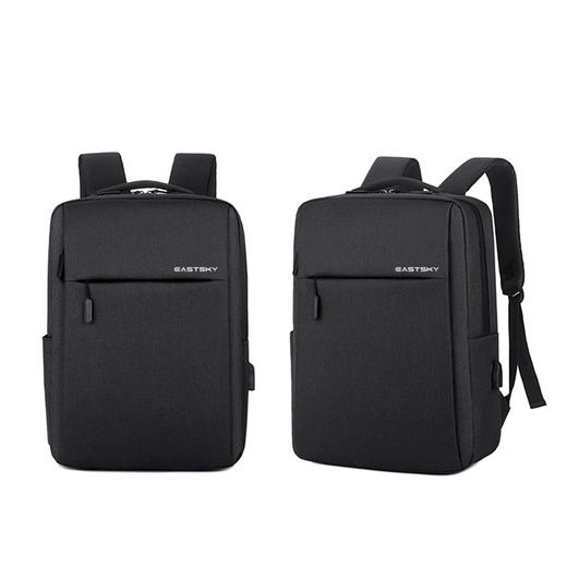 驿客简纯商务双肩包升级款EKB-8007 黑色 商品图2