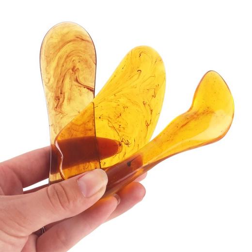 琥珀刮痧按摩板全身通用面部脸部眼部拨筋棒美容院拔经棒点穴笔 商品图1